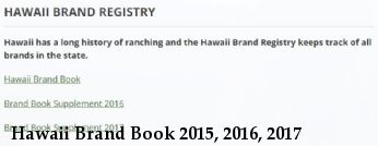 Hawaii Brand Book 2015, 2016, 2017